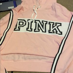 PINK cropped sweatshirt